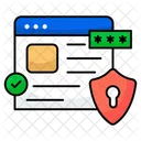 Seguridad Web Proteccion Web Sitio Web Seguro Icono