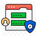 Seguridad Web Proteccion Web Sitio Web Seguro Icono