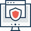 Seguridad Cyber Escudo Icono