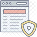 Seguridad Web Icono