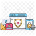 Seguridad Web Proteccion Web Sitio Web Cifrado Icono