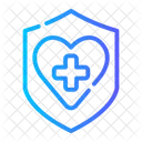 Seguro Corazon Escudo Icono