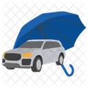 Seguro De Carro Carro Guarda Chuva Ícone