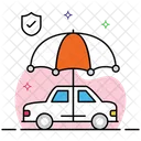 Seguro De Carro Seguro Auto Protecao De Carro Ícone