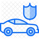 Seguro De Carro Protecao De Carro Seguro Ícone
