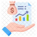 Seguro De Investimento Estatisticas Financas Ícone