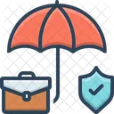Seguro de negocio  Icono