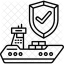 Seguro De Transporte Logistica Conteiner Ícone