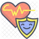 Seguro De Salud Seguro Del Corazon Seguro Icono