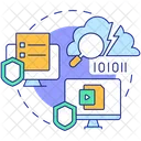 Seguro de violación de datos  Icono