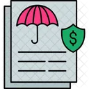 Seguro financiero  Icono