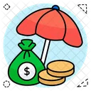 Seguro financiero  Icono