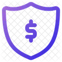 Seguro Dinero Escudo Icono