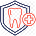 Seguro Odontologico Dente Escudo Icon