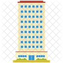 Sehr Hohes Mehrfamilienhaus Wohnung Residenz Symbol