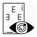 Sehscharfe Medizinische Kurzsichtige Augen Symbol