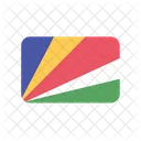 Seychelles Bandeira Pais Ícone