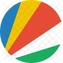 Seychelles Bandeira Pais Ícone