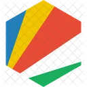 Seychelles Bandeira Mundo Ícone