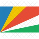 Seychelles Bandeira Mundo Ícone