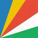 Seychelles Bandeira Mundo Ícone