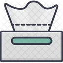 Seidenpapier Papierbox Lieferbox Icon