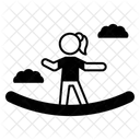 Seiltanzer Akrobatik Zirkus Symbol