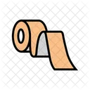 Sein Ausgerollt Kinesio Symbol
