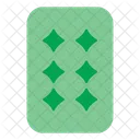 Seis de diamantes  Ícone
