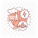 Geothermal Seismic Water Icon