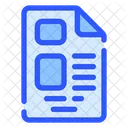 Seite Buro Papier Symbol