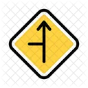 Seite links Straße  Symbol