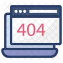 404 Website Fehlende Webseite Seitenfehler Symbol