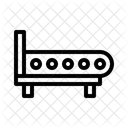 Seitenansicht Forderband Mechanismus Symbol