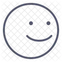 Seitenansicht Lacheln Smiley Symbol