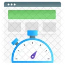 Geschwindigkeitsoptimierung Seitengeschwindigkeit Web Performance Icon