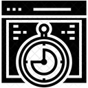 Seitengeschwindigkeitstest Webgeschwindigkeit Uberprufung Der Webgeschwindigkeit Symbol