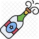 Champagner Getrank Flasche Symbol