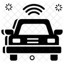 Autonomes Auto WLAN Auto Fahrerloses Auto Symbol