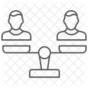 Selbstgleichheit Fairness Gleichheit Symbol