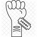 Selbstverletzung Selbstverletzung Psychische Gesundheit Icon