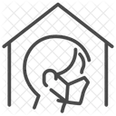 Selbstquarantäne  Symbol