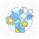 Lappen Konzept Symbol