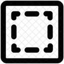 Selecao Quadrado Traco Ícone