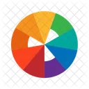 Seleção de cores  Ícone