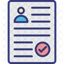 Seleccion De Cv Contratacion Laboral Cv Profesional Icono