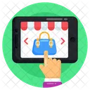 Mobile Shopping Mcommerce Select Product Icon