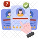 Selected Cv Selected Resume Selected Employee 아이콘