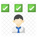 Selected Employee Selected Worker Checklist Icon