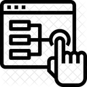 Selectionner Flux Toucher Icône